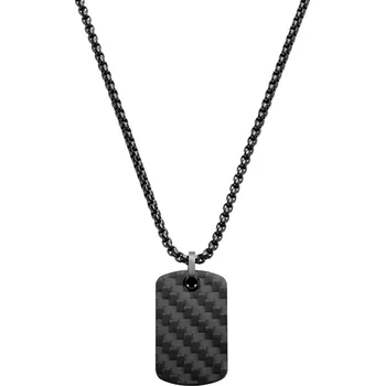 Náhrdelník Panther | Náhrdelník s psí známkou z černých uhlíkových vláken - Seizmont