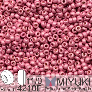 Korálek Korálky Miyuki Round 11/0. Barva 4210F Duracoat Galvanized Matte Hot Pink . Balení 5g..