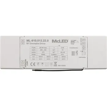 Transformátor RF Stmívatelný driver 250-1000mA McLED ML-910.012.22.0