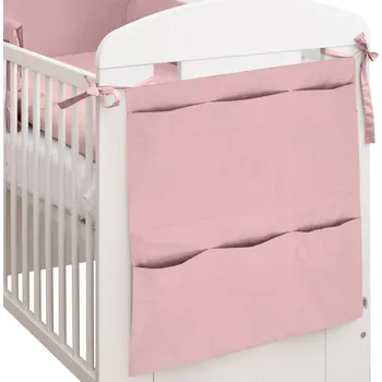 Příslušenství pro dětskou postel a kolébku Kapsář na postýlku New Baby Dominika růžový