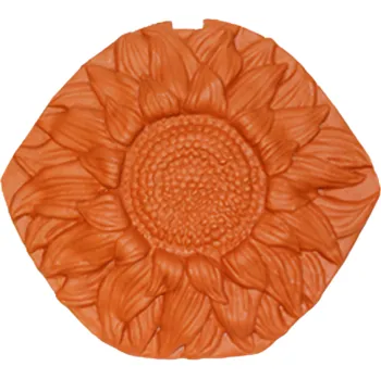 betonová krytina KM BETA Hřebenová ucpávka slunečnice elegant cihlová