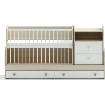 Dětská postýlka Faktum Kombi postýlka Colette 70x120 Bílá