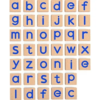 Dřevěná hračka Dřevěné magnetické písmenka Viga