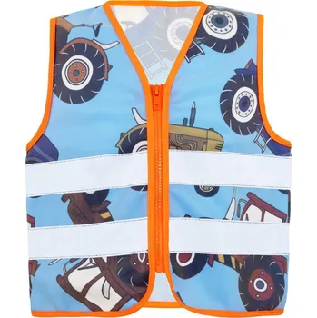 Chlapecká vesta Korntex ACTION Dětská bezpečnostní vesta blue/tractor 8-10 let