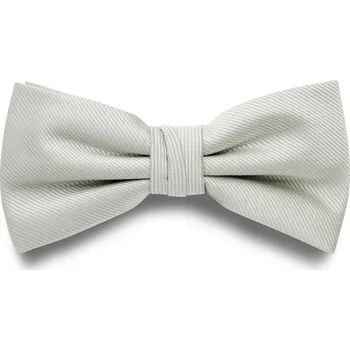 Světle šedý předvázaný rypsový motýlek - Trendhim