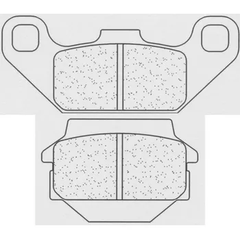 Brzdová destička Brzdové destičky CL BRAKES ATV ze slinutého kovu - 2799ATV1 KAWASAKI KEF 300 Lakota 1995-2004