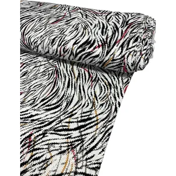 LÁTKY A METROVÝ TEXTIL, Barva Bílá s černým tiskem, Materiál 96% Viskoza 4% Lycra