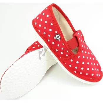 Chlapecké bačkory Dětské pantofle RAK 943022 - Červená tečka - vel. 35