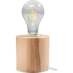 Stolní lampa SOLLUX Salgado E27 1x60W bez zdroje přírodní dřevo SL.0674