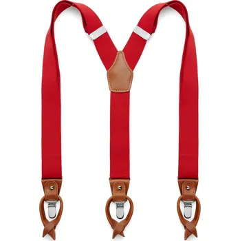 Kšandy Široké červené konvertibilní šle - Trendhim