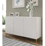 BIM Komoda Surf 150 cm 3D, bílý mat