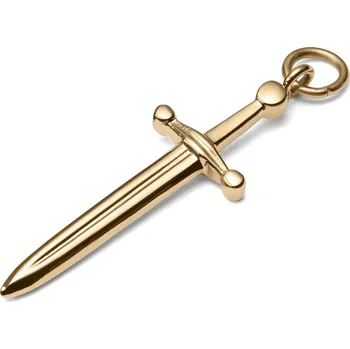 Přívěsek Ocelový přívěsek meč zlaté barvy - Lucleon