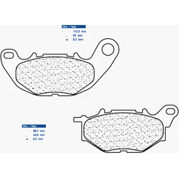 Brzdová destička CL BRAKES Maxi Scooter Brzdové destičky ze slinutého kovu - 3114MSC 3114MSC