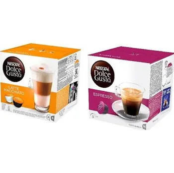 SET Kapsle Espresso Dolce Gusto + Kapsle Latte Macchiatto Dolce Gusto