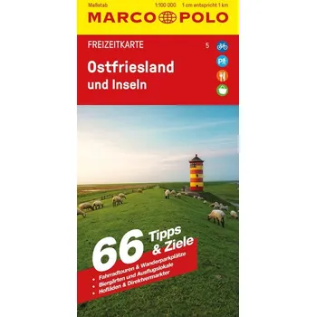 MARCO POLO Freizeitkarte 5 Ostfriesland und Inseln 1:100.000
