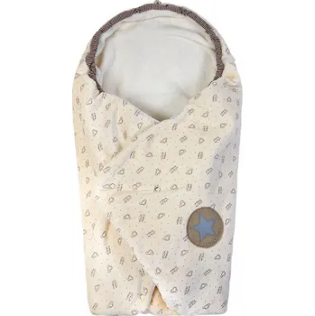 Zavinovačka Little Angel Zavinovačka multifunkční 5ti bod+podhlavník Outlast® natur/natur 78x78cm