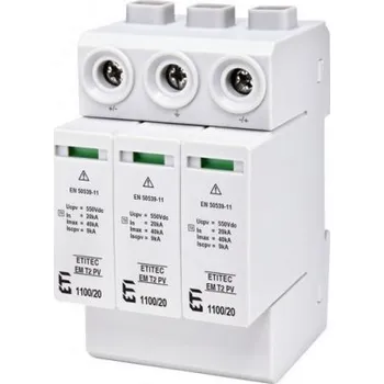 Přepěťová ochrana Svodič přepětí ETI ETITEC EM T2 PV 1100/20 Y 002440623