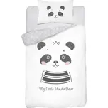 DETEXPOL Bambusové povlečení do postýlky Panda Bavlna, Bambus, 100/135, 40/60 cm
