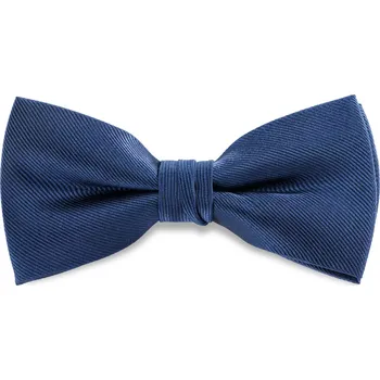 Tmavě modrý předvázaný motýlek z hedvábného kepru - Bohemian Revolt