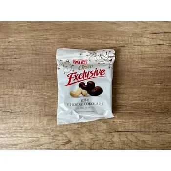 Poex Kešu v hořké čokoládě 80g