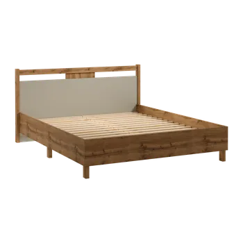 Postel Nábytek PEGAS s.r.o. Postel INDYGO L160, Dub Wotan/Béžová