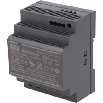 spínaný zdroj TECH STEROWNIKI Kabelový napájecí zdroj 24 V DC 100 W pro DIN lištu černý ZS-24/100 Tech Controls