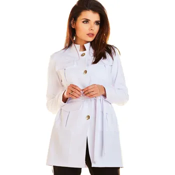 Dámské sako Sako ve vojenském stylu A271 Barva: Bílá, Velikost: L