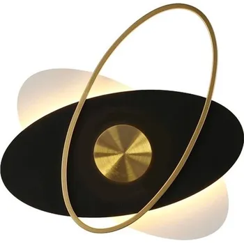 Nástěnné svítidlo Toolight Toolight, LED nástěnné svítidlo 8W APP1432-CW, černá-zlatá-bílá, OSW-03500