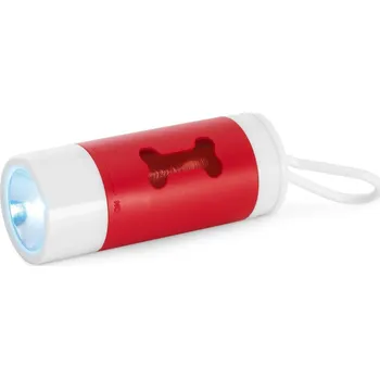 Piknikový koš BALADE. Dávkovač hygienických tašek (sáčků) - Červená