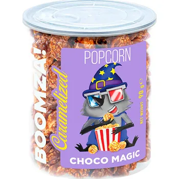 Popcorn Boomza karamelizovaný popcorn s příchutí čokolády 90g