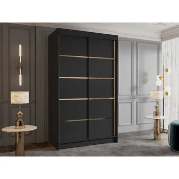 Šatní skříň Šatní skříň Menny IV 100, Barva: černá MIRJAN 5903211331480