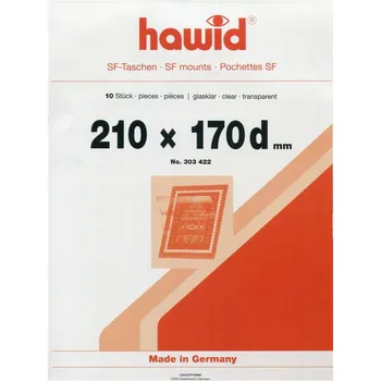 Obal pro sběratelský předmět Hawid blok 210 x 170 mm (d) - balení 10 ks průhledné