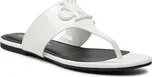 Calvin Klein Jeans Žabky Flat Sandal Slide Toepost Mg Met YW0YW01342 Bílá 39
