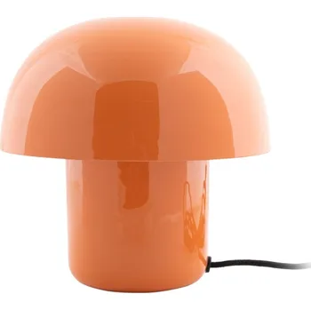 Lampička Present time Oranžová kovová stolní lampa Champignon mini