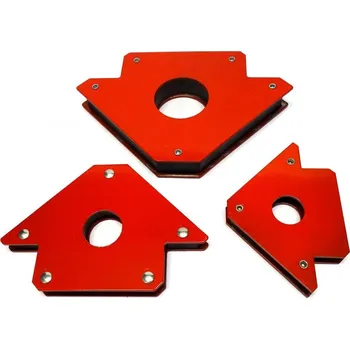 MAR-POL Sada magnetických svařovacích úhelníků 11,3kg, 22,6kg, 34kg 3ks