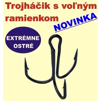 Rybářský háček SPORTS Open Shank Treble Hooks-s volným ram. č.2