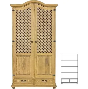 Ložnicová sestava Skříň SF749 povrchová úprava - včelí vosk Přírodní včelí vosk