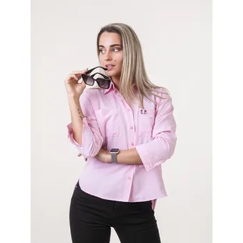 Body BudesIN Světle růžová košile oversize Riska Velikost: L