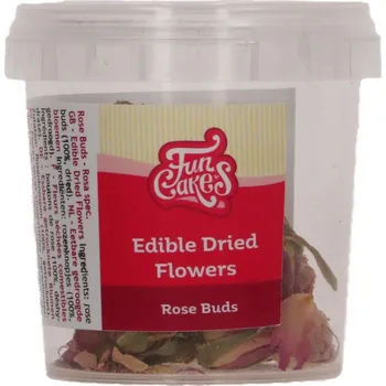 Jedlá dekorace na dort FunCakes FUN CAKES - Jedlá směs sušených květin Rose Buds 5 g