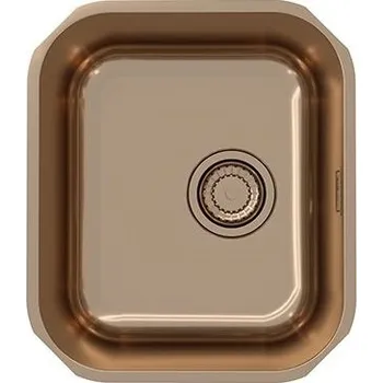 Nerezový dřez Alveus Variant 40 Monarch Nerezový dřez bez odkapu 368x428 mm + sifon 3 1/,2", spodní montáž, měď, 1113586