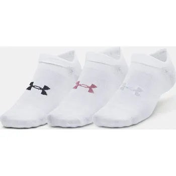 Pánské ponožky Ponožky Under Armour UA Essential No Show 3pk-WHT - bílé (3 páry) Velikost: S