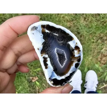 Sběratelství Achátová geoda s dutinkou 82g z Brazílie