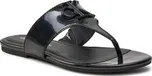 Žabky Calvin Klein Jeans Flat Sandal Slide Toepost Mg Met YW0YW01342 Černá 39