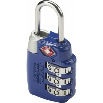 Visací zámek Lewis N. Clark zámek TSA Combination Lock blue