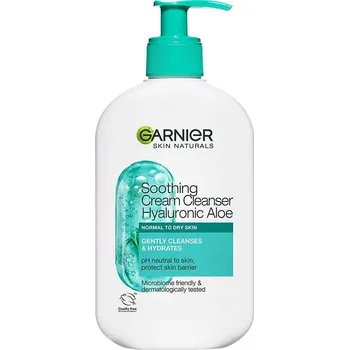 Pleťový krém Garnier Skin Naturals zklidňující čisticí krém s kyselinou hyaluronovou a aloe vera 250ml