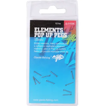 Giants fishing Kolíček s očkem Elements Pop Up Pegs 10mm, 10ks