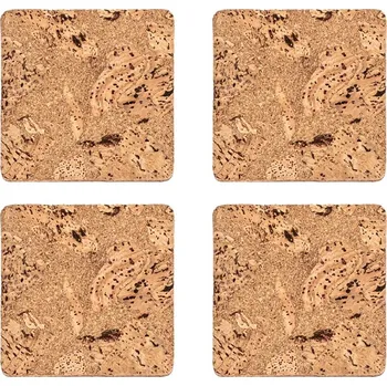 prostírání Korkové podtácky v přírodní barvě v sadě 4 ks Querco – ZicZac ID_1588392