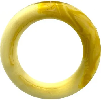 Hračka pro psa SUM PLAST GUMOVÝ KRUH ŽLUTÝ 16CM