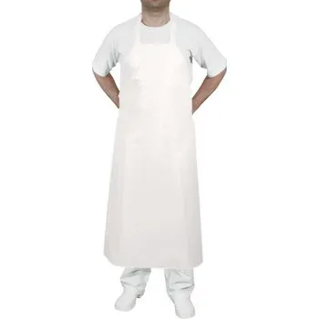 Kuchyňská zástěra Řeznická zástěra Gumotex bílá - slabá