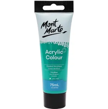 Vodová barva MontMarte Mont Marte akrylová barva,75ml, smaragdová (Viridian), tuba
